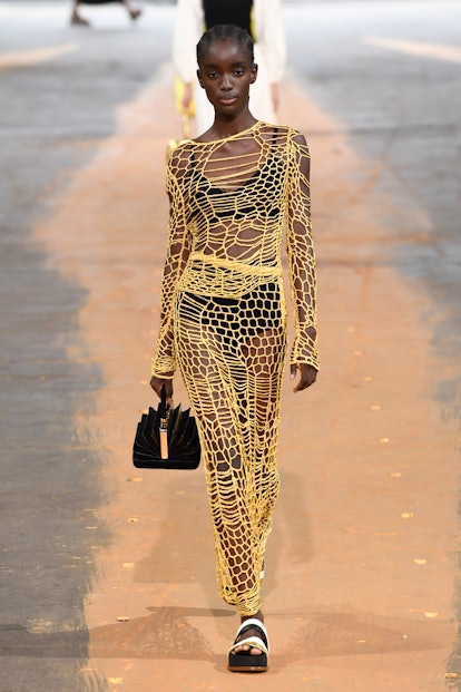A model walks the runway during the Gabriela Hearst Ready to Wear Spring/Summer 2023 fashion show 